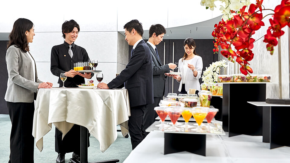 講演会後の情報交換会のイメージ