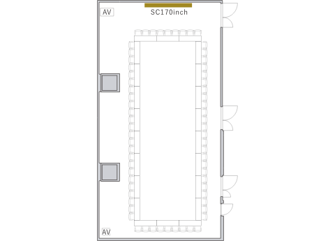 口の字形式（66名）のレイアウト