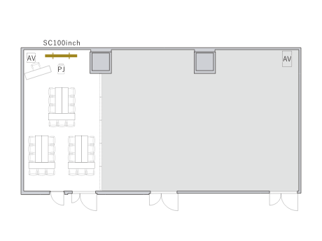 島形式（9名3島・27名）のレイアウト