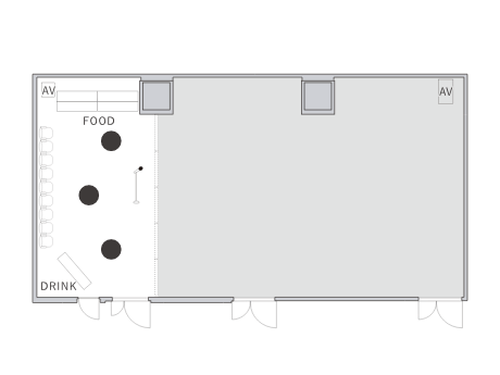 パーティー形式のレイアウト