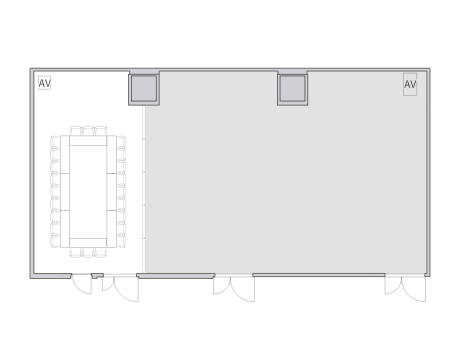 口の字形式（24名）のレイアウト